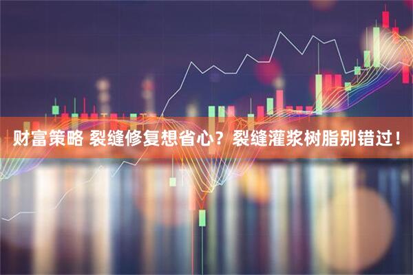 财富策略 裂缝修复想省心？裂缝灌浆树脂别错过！