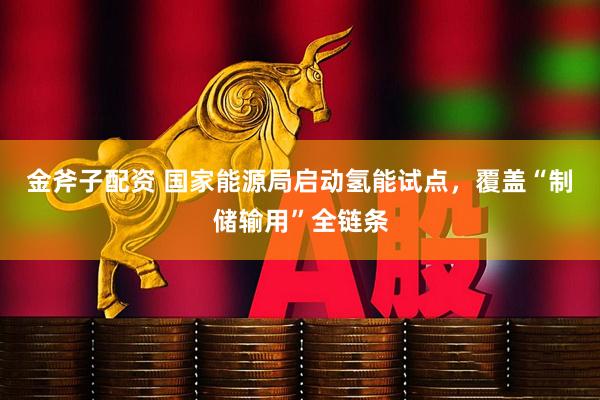 金斧子配资 国家能源局启动氢能试点,覆盖“制储输用”全链条