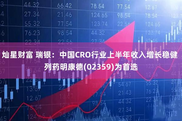 灿星财富 瑞银：中国CRO行业上半年收入增长稳健 列药明康德(02359)为首选